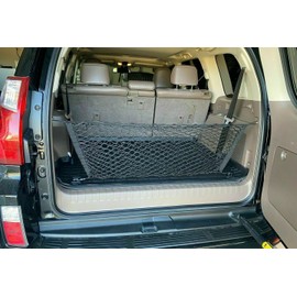 EACCESSORIES EA Rear Trunk Organizer Cargo Net for Lexus GX460 2010-2023 - Envelope Style Cargo Net - Premium Mesh Elastic Car Trunk Organizer Vehicle Carrier Storage-Compatible with Lexus GX460
