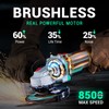 DCA Cordless Angle Grinder 20V 4-1/2 inch, 8500RPM Brushless Motor,