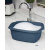 Set of 2 Navy Blue Plastic Medium Dish Drainer with