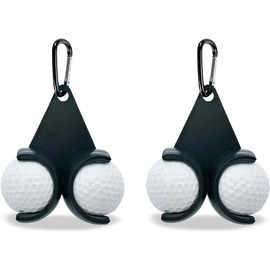 MTSDM 2Pcs Golf Ball Holder, Ball Storage Holder with Carabiner Clip That Can Be Hung On The Belt, Funny Golf Gifts for Golfer Sports, Unisex Lightweight Portable Golfs Bag Creative Pouch