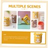 Alipis Kawaii Mini Trash Can with Lid Small Plastic Desktop