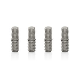 VIABLUE Stainless Steel Threaded Adapter/Threaded Rods/Threaded Rods * M6/1/4 Inch - 20UNC * Set of 8 * Accessories Mounting Speaker * Mounting Spikes and Absorbers