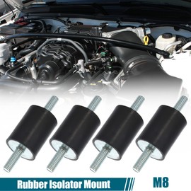 X AUTOHAUX 4pcs M8 Anti Vibration Rubber Isolator Mount 30x40mm for Car Engines