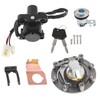 LABLT Motorcycle Ignition Switch Fuel Gas Cap Seat Lock Key