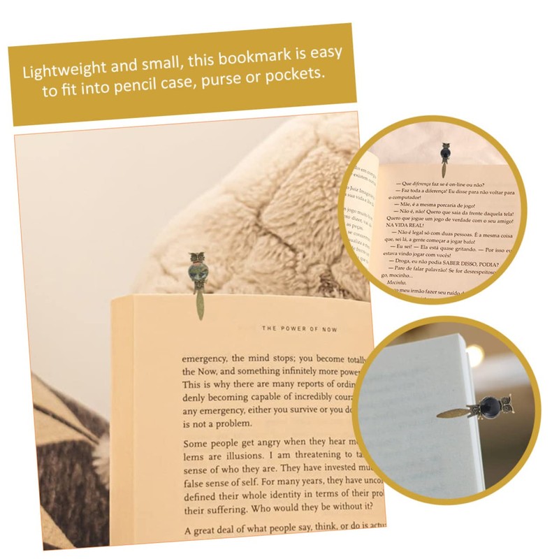 Operitacx Eule Buchmarker Buchseiten Marker Dekorative Lesezeichen Mit Edelstein Einlage
