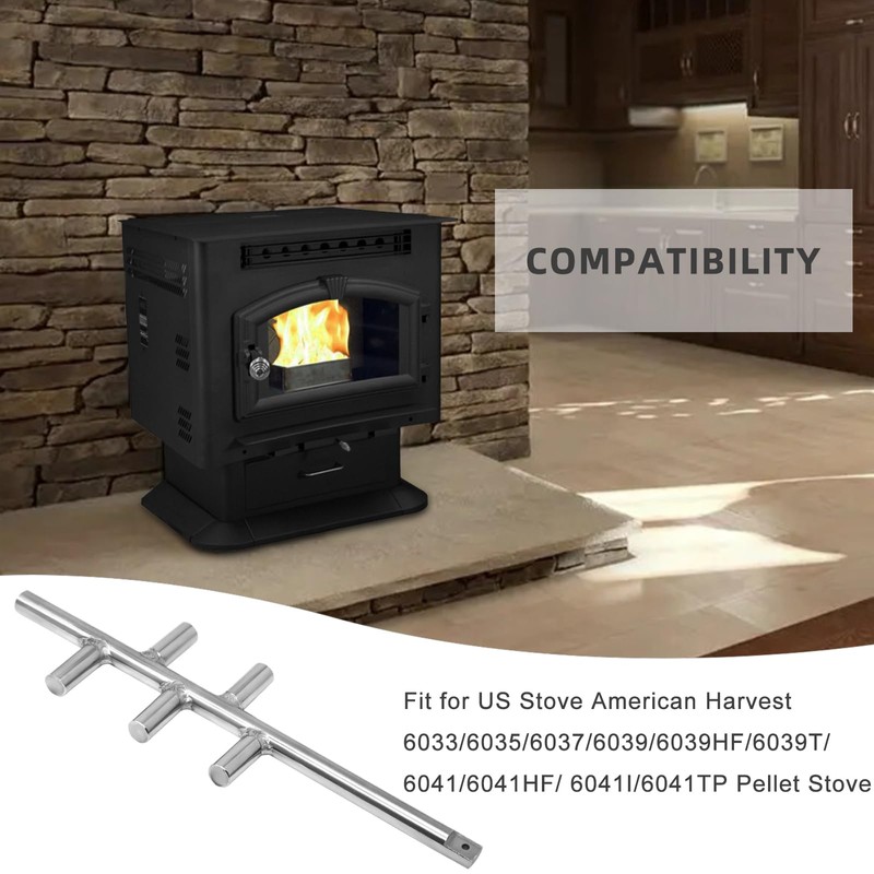 891059 Stainless Steel Agitator for US Stove American Harvest 6039,