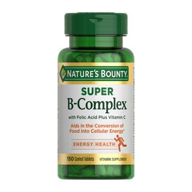 Nature's Bounty Nature's Bounty Super B Complex with Vitamin C & Folic Acid, Immune & Energy Support, 150 tablets