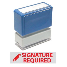 JYP PA1040 Pre-Inked Rubber Stamp w. Signature Required & pic.