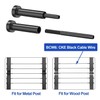 CKE 20 Pack Black Invisible Cable Railing Kits, 3/16" Black