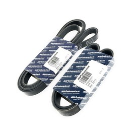 Primary + Secondary Drive Serpentine Belt Set compatible with 06-09 Range Rover Sport LR3 4.4L V8 by Allmakes 4x4