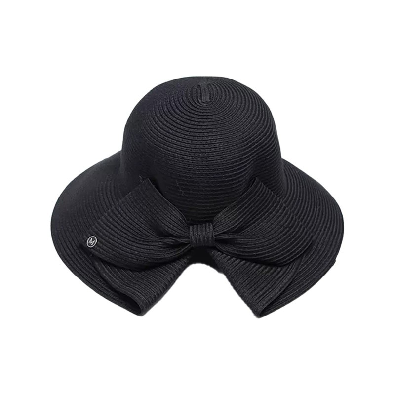 MMOOVV Women's Sun Hat with Large Bow, Elegant Hat with