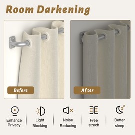 GXOACKJ Silver Curtain Rods for Windows 72-144, 1 inch Blackout Wrap Around, Adjustable Heavy Duty Curtain Rods for Bedroom, Kitchen and Outdoor Patio