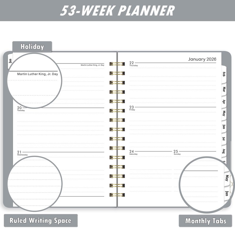 2026 Planner/Calendar - 2026 Planner Weekly and Monthly, Jan. 2026