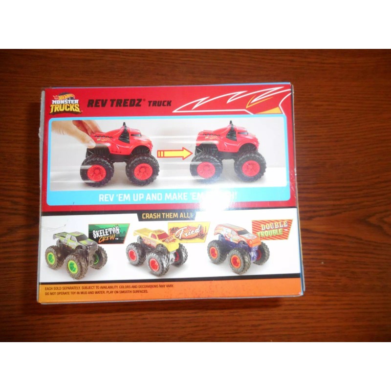 HOT WHEELS MONSTER TRUCKS REV TREDZ STEER CLEAR NEW IN