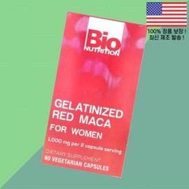 Bio Nutrition Gelatinized Red Maca For Women Vegetable Vegetable Capsules 60 Tablets 500mg Bio Nutrition Gelatinized Red Maca For Women 60 Ve, 1 / 바이오 뉴트리션 젤라틴화 레드 마카 우먼 여성 여자 여자용 식물성 베지캡슐 60정 500mg Bio Nutrition 젤라틴ized Red Maca For Women 60 Ve, 1