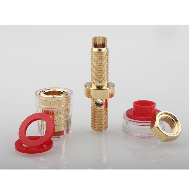 Banana Plugs for Speaker Wire, Copper Binding Post Speaker Amplifier