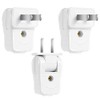 Replacement Plugs Electric Plug Replacement Plugs for Lamps Replacement Plug 2 Prong 10 a 110-250v 2 Wire Straight Blade Replacement Can be Rotated 180 Degrees, Lamp Plug (3 Pieces)