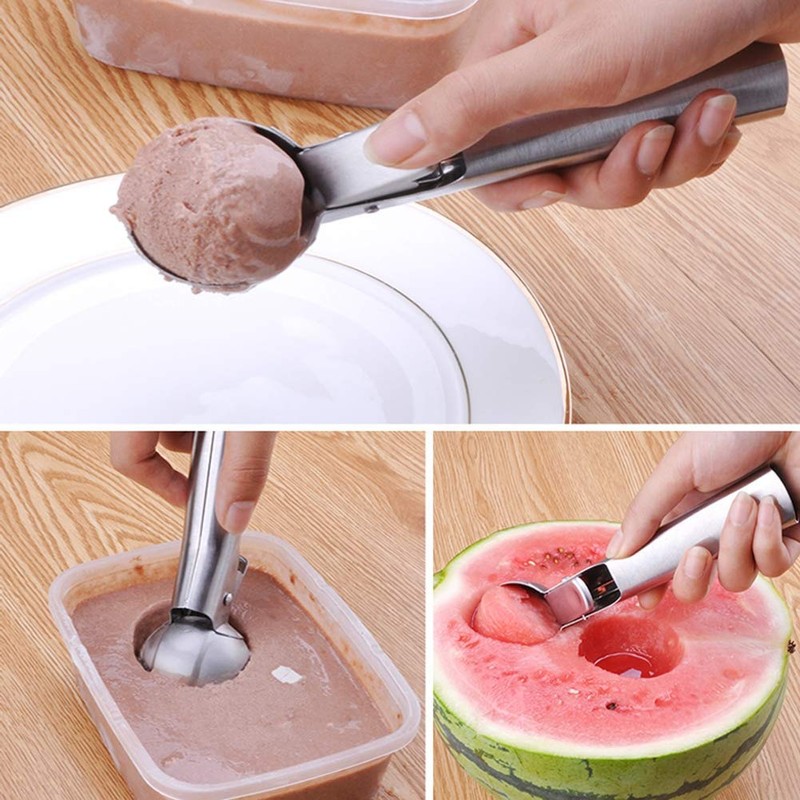 Fdit - Cuchara de helado de acero inoxidable de 7