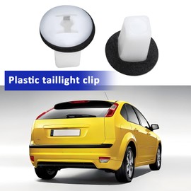 EMSea 4Pcs Car Rear Lamp Tail Light Retainer Clips Replacement Parts White Plastic Car Retaining Clips Compatible with Ford Focus MK2 2004-2011