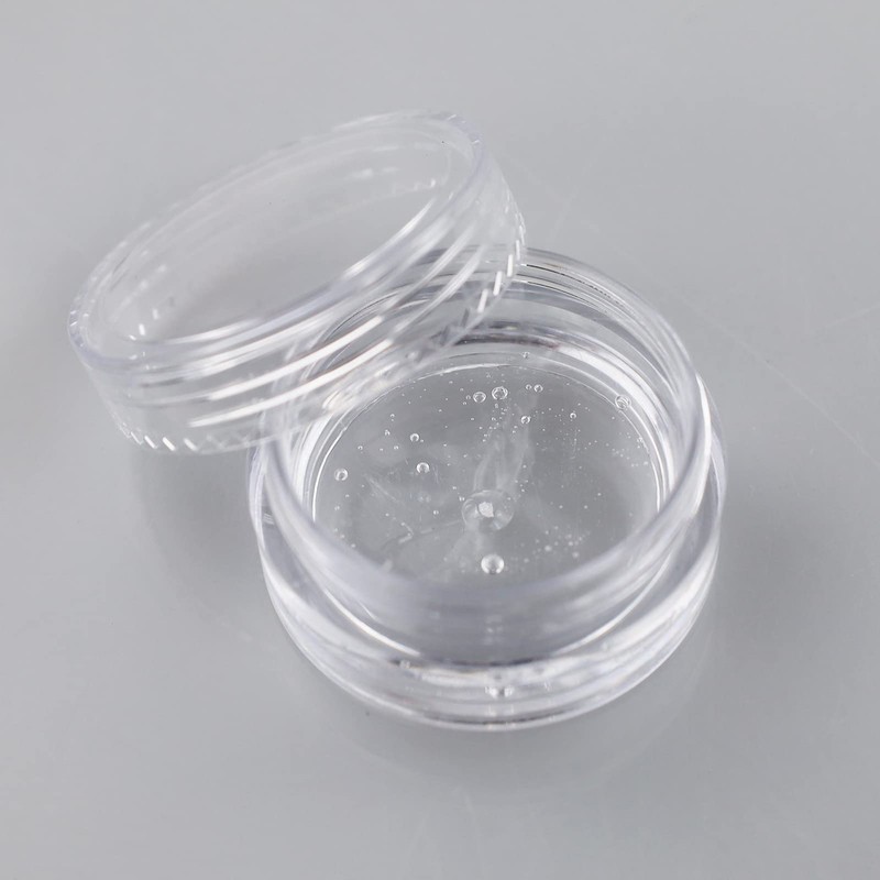 25 Pcs Empty Plastic Cosmetic Jars, 5ml Sample Pots Bottles