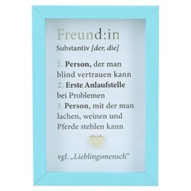 Depesche 11625-026 - Photo Frame with Compliment, Small Decorative Frame with Pretty Saying, Approx. 8.4 x 5.8 x 1.9 cm, Ideal as a Gift or a Little Present