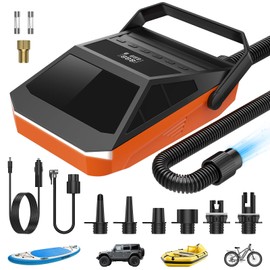 50PSI Paddle Board Electric Pump, Portable SUP Pump with Inflate & Deflate