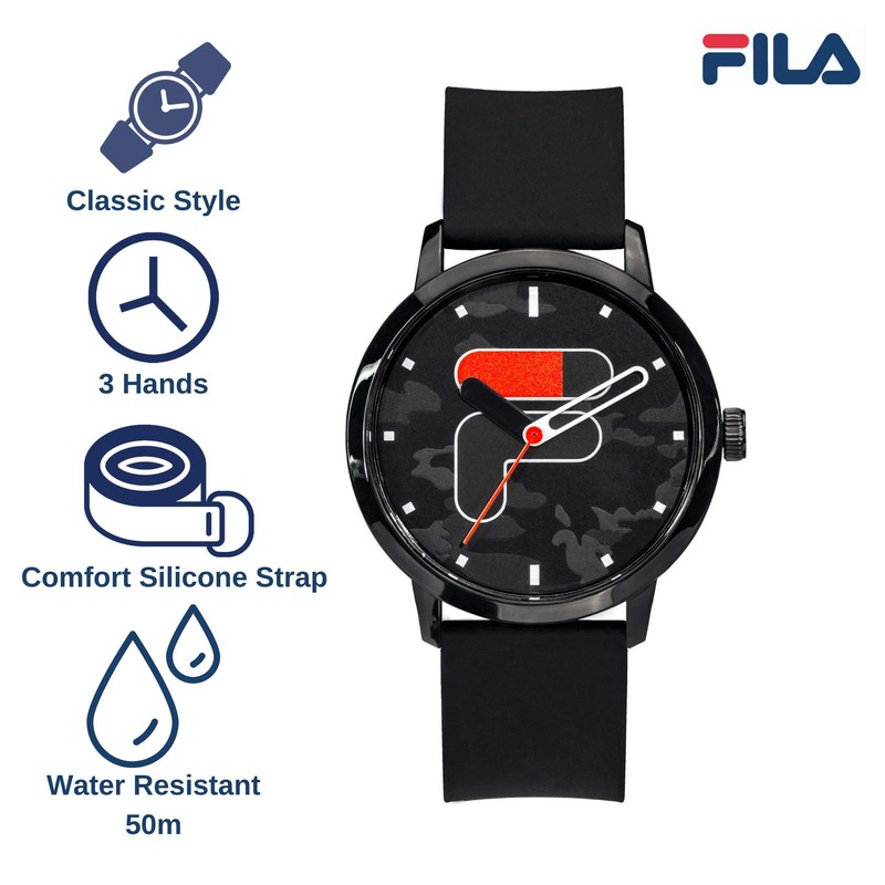 FILA Women's Men's Watch with Second Hand, Strap.