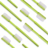 Wellsamed Wellsabrush Disposable Toothbrushes Impregnated with Toothpaste Yellow Green Ideal