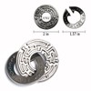MHY 3 Pieces Brain Teasers Metal Puzzles，Cast Puzzle Game Toys，IQ