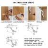 4 Pcs Heavy Duty Soft Close Lid Support Hinges -