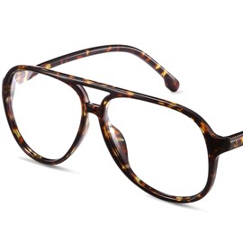 livho Blue Light Blocking Glasses, Fashion Oversized Aviator Vintage Glasses, Retro Pilot Computer Glasses for Women/Men