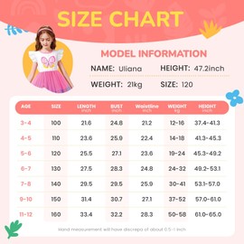 LQSZ Girls Tulle Dresses Princess Flutter Sleeve Cute Butterfly Dress for Toddler Girl 3-12 Years