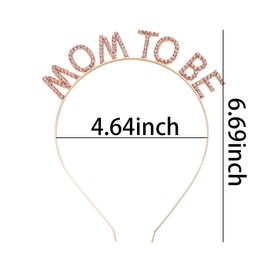 Rhinestone Headband Mom to be Crown for Baby Shower Mommy to be Gifts for 1st Time Mom