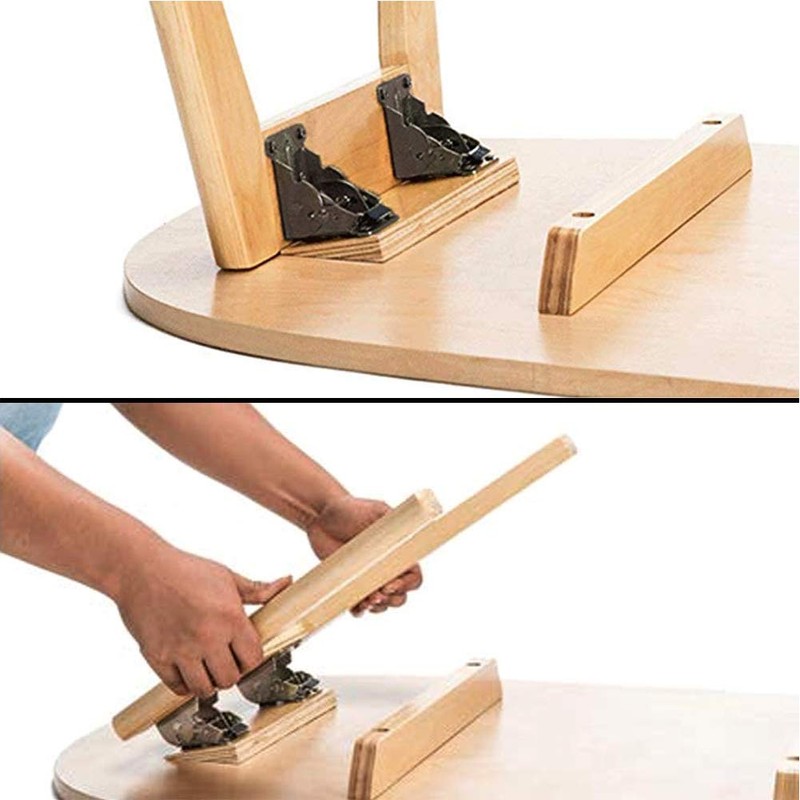 2 x Folding Table Legs with Screws