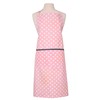 Dexam - Polka Dot Adult Kitchen Apron, Blush Pink, 100%