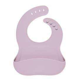 Simple Modern Silicone Bib for Babies, Toddlers | Lightweight and Durable Baby Bibs for Eating with Food Catcher Pocket | Soft Silicone with Adjustable Fit | Bennett Collection | Lavender Mist