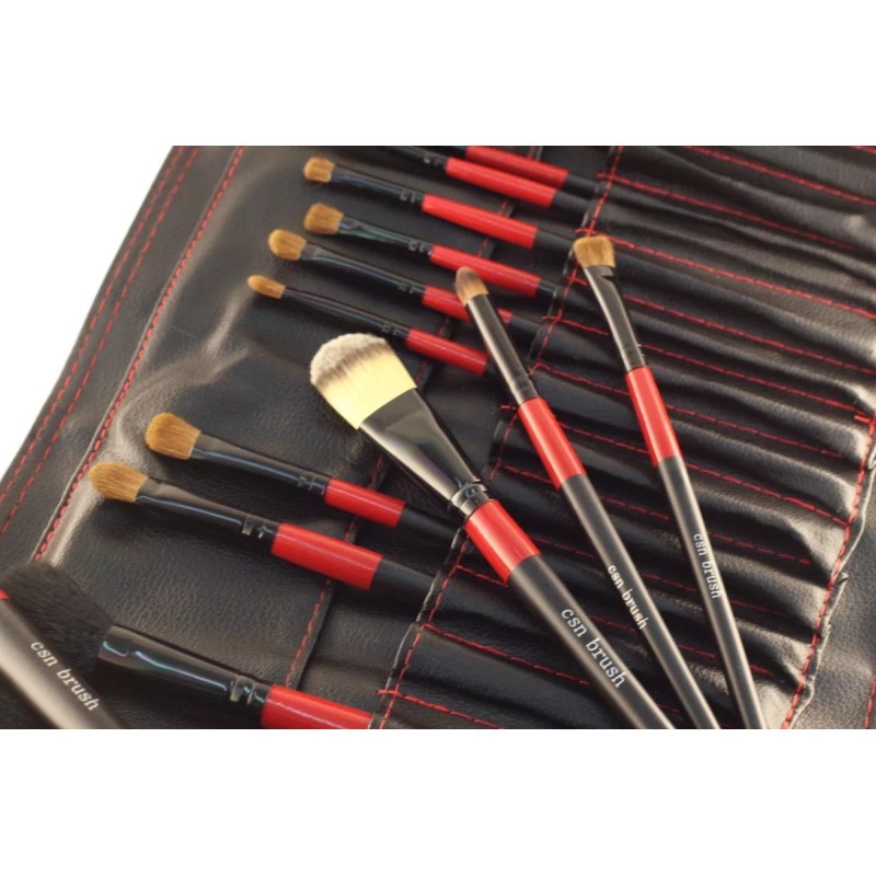 Cosna Kit De 22 Brochas Con Estuche Para Maquillaje Profesional