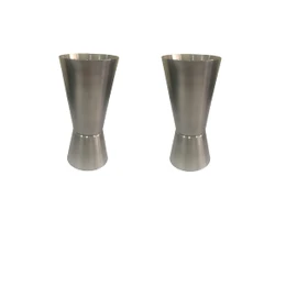 Stainless Steel Jigger Cups Bell Jigger Double Cocktail Jigger Measuring Bar Jigger 1oz/2oz Peg Measure Cup 30/60 ml Pack of 2
