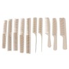 10Pcs Professional Hairdressing Comb Barber Hair Styling Cutting Comb with