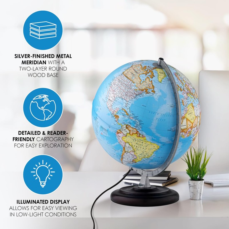 Waypoint Geographic Mariner Illuminated Globe