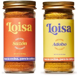 Loisa Adobo + Sazon Duo - USDA Organic, Non-GMO, No-MSG, No Preservatives, No Artificial Coloring, No Artificial Flavors