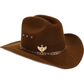 Needzo Gold Toned Cross with Angel Wings Rhinestone Cowboy Hat Pin, Collectible Western Lapel Pins, Sparkly Rodeo Accessories for Men and Women, 2.5 Inches