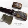 HA0038 Western Floral Scroll Engraved Belt Buckle Fits 1-1/2"(38mm) Belt