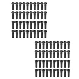 SPYMINNPOO Pack of 80 Bicycle Spoke Nipples, Iron 14 mm Wheel Spoke Caps End Tips Nipple for 14G Spoke Wire Mountain Road Bike (Black) Cycling Bicycles and Spare Parts