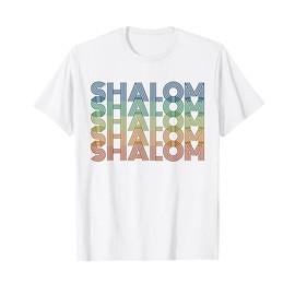 Shalom Retro, Hannukah Men Women Kids Jewish Hebrew Holiday T-Shirt