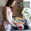 PANYEE Cleaning Scrub Colored Sponge,Non-Scratch Kitchen Cellulose Dishwashing Sponge,16Pack Biodegradable