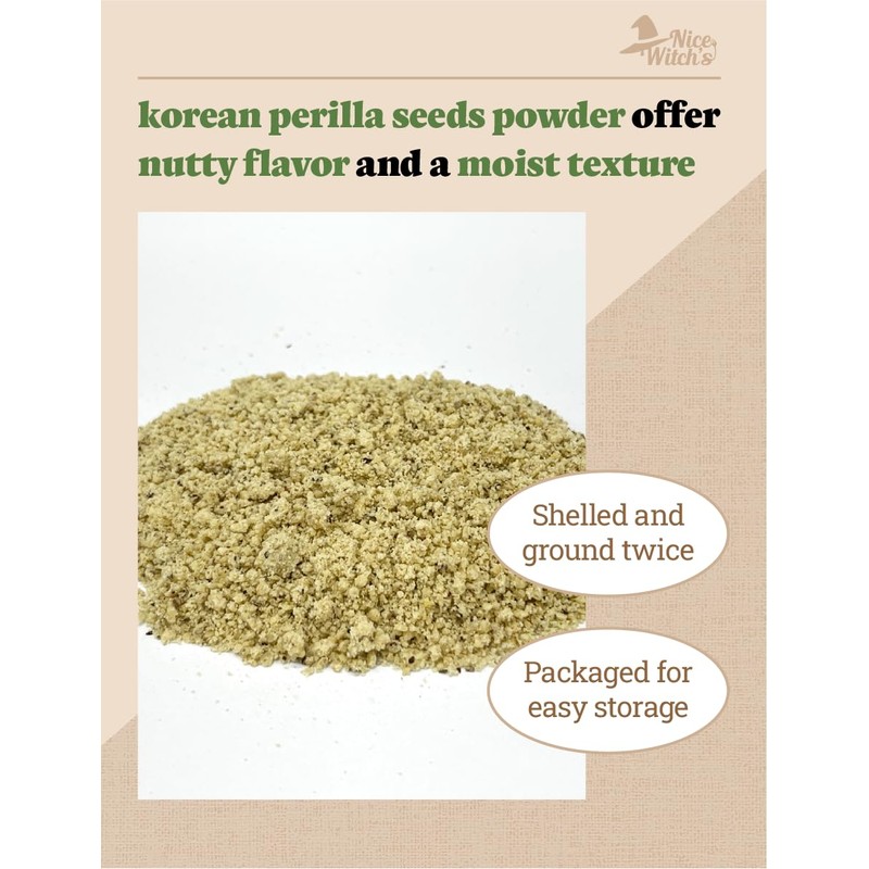 Korean 100% Peeled Perilla Seeds Powder Flour 300 g(10.5 oz)