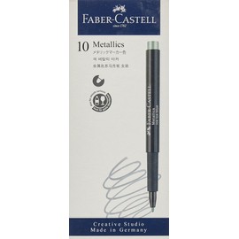 Faber Castell Rotulador Punta de Fibra Metallics Marker Ice Ice Blue -10u-