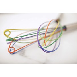 Kuhn Rikon "Colori" 10.75" of Silicone Whisk, Multicolor