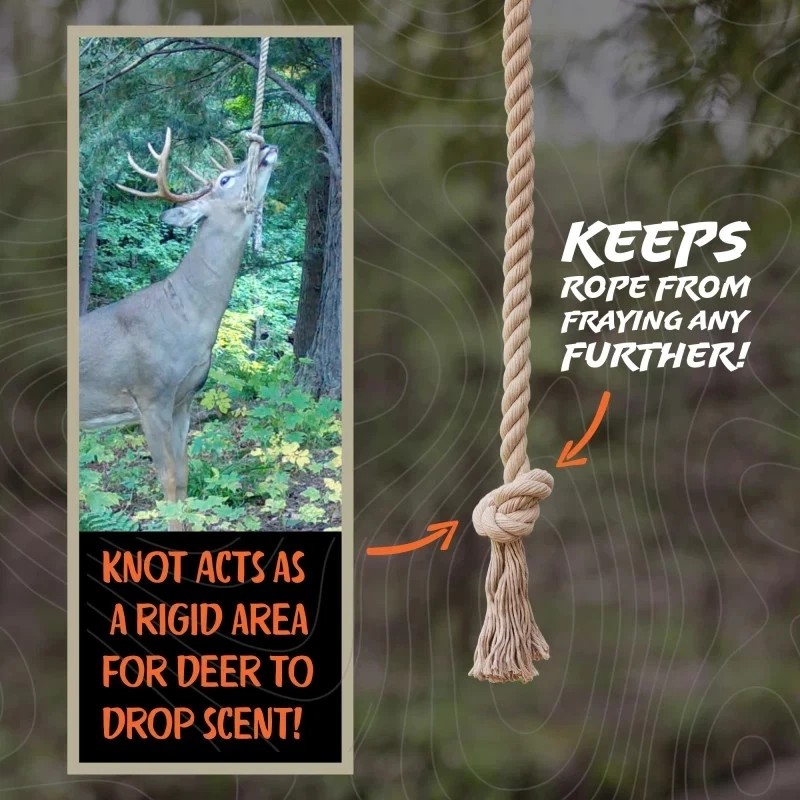 HODAG HempScent Rope Mock Scrape System Single Setup Deer Hunting
